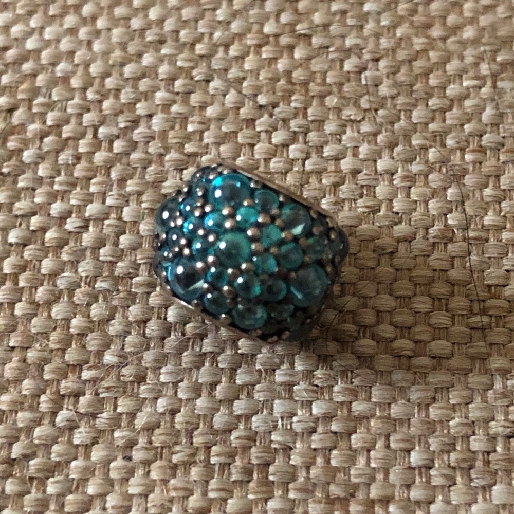 Authentic Pandora aqua shimmering droplets charm